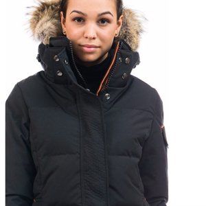 Women's Black Winter Coat. Outdoor Survival Canada